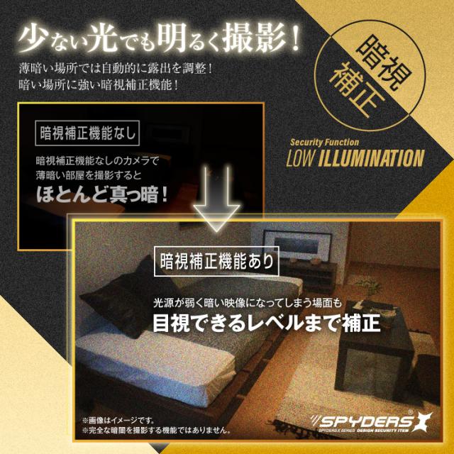 スパイダーズX 小型カメラ 電源タップ型カメラ コンセント型カメラ 防犯カメラ 1080P 128GB内蔵 スパイカメラ M-964