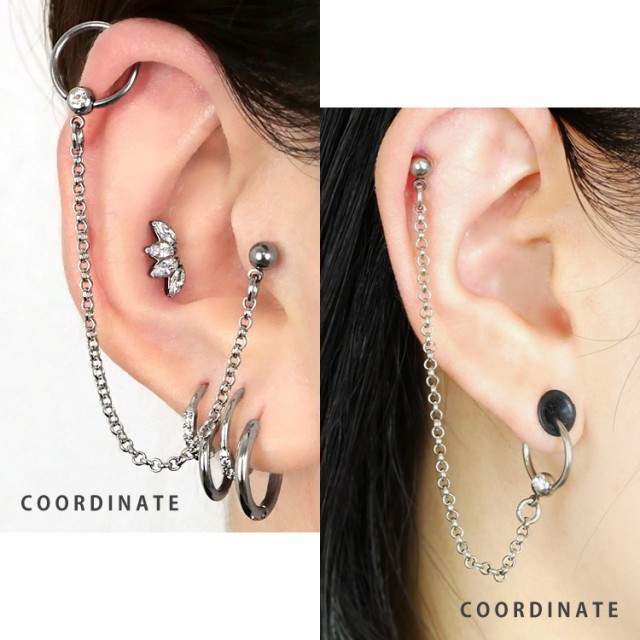 ZP-52】キュービックジルコニア ピアス（ silver / gold