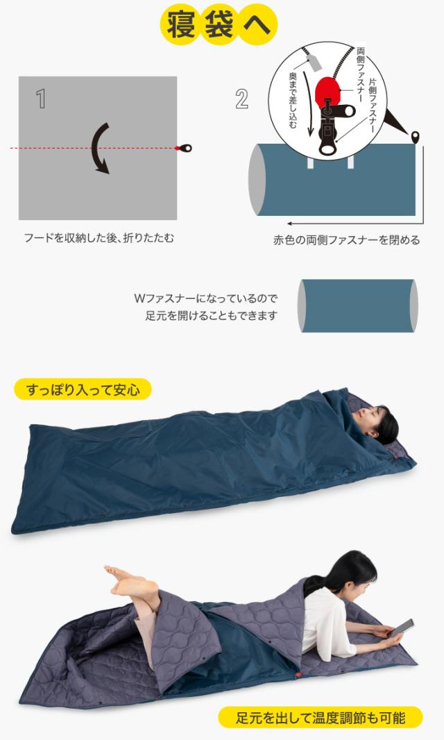 寝袋へ