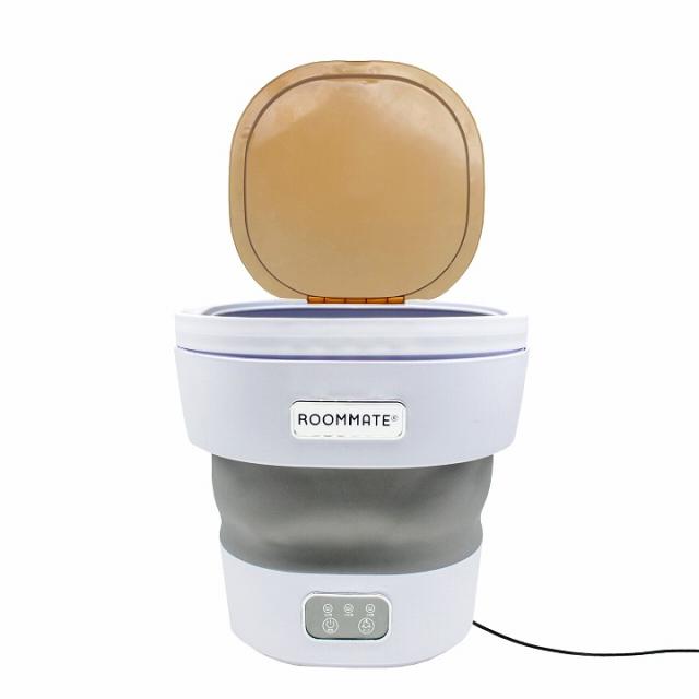 折り畳み式ポータブル洗濯機 ホワイト×グレー RM-229H