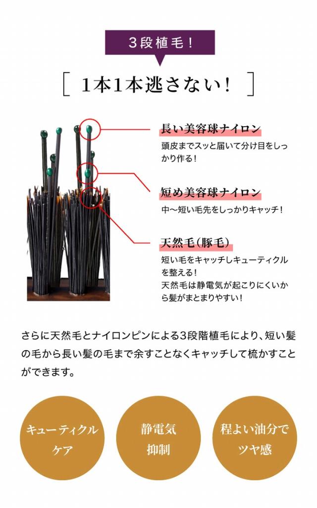 3段植毛　1本1本逃さない