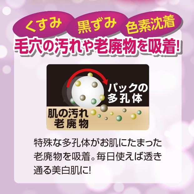 毛穴の汚れや老廃物を吸着