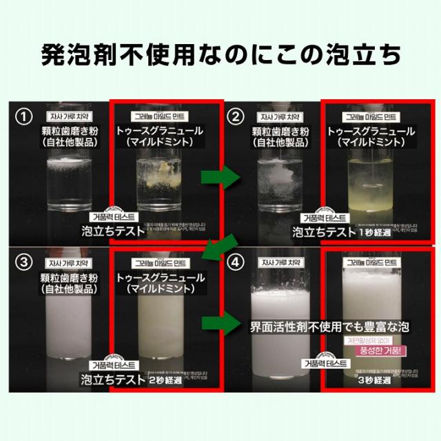 発泡剤不使用なのにこの泡立ち