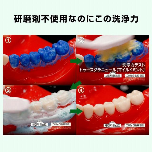研磨剤不使用なのにこの洗浄力