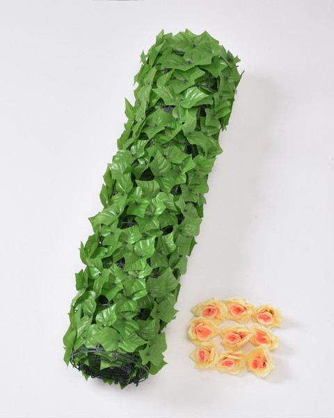 目隠しグリーンフェンス 花有りタイプ