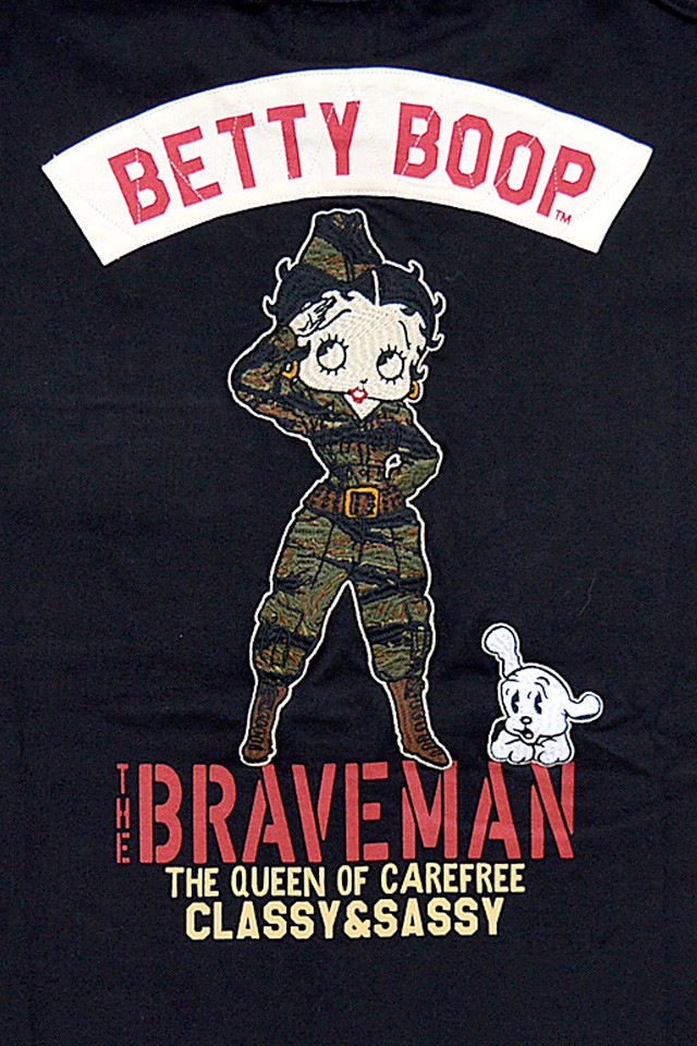 新発 Br Betty 天竺半袖tシャツ The Brave Man b 10 ザブレイブマン ベティーちゃん 刺繍 バイカー 新品 Olsonesq Com