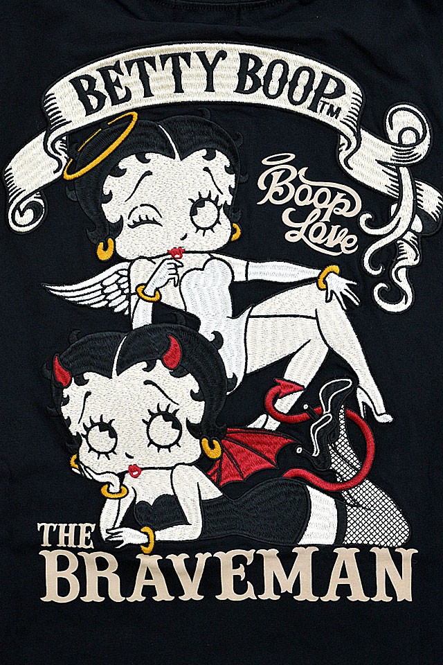 BR×BETTYコラボ ベア天竺ロングTシャツ The BRAVE-MAN BBB 