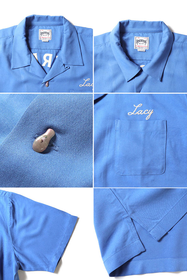 ボウリングシャツ「TIGER BOWL」 HOUSTON 41224 ヒューストン 刺繍 虎