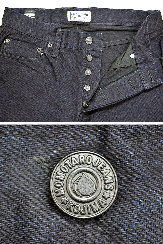 15.7oz ID×BLACK GTB出陣クラシックストレートデニムパンツ 桃太郎ジーンズ MXJE3201 MOMOTARO JEANS 日本製 国産