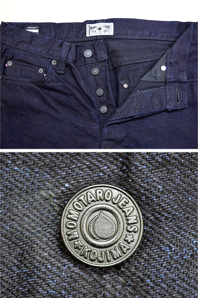 15.7oz ID×BLACK GTB出陣クラシックストレートデニムパンツ 桃太郎ジーンズ MXJE3500 MOMOTARO JEANS 日本製 国産