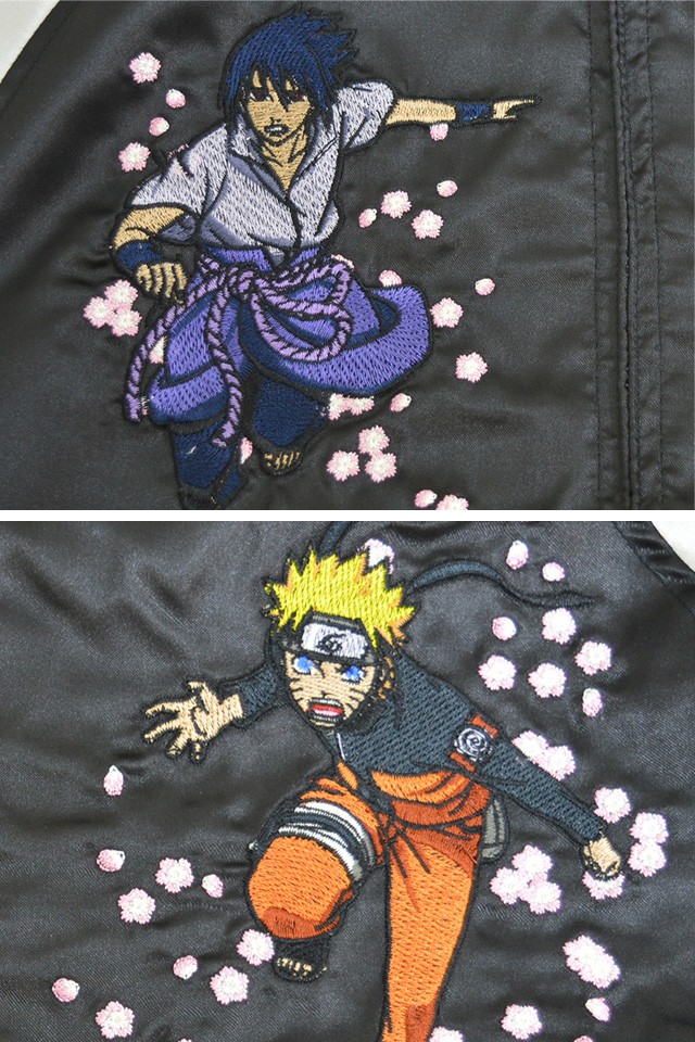 ナルトコラボ 風神雷神スカジャン 朧 Naruto 和柄 和風 スーベニア アニメ 漫画 刺繍 週刊少年ジャンプ 集英社 即納 最大半額 Dacelulaaosistema Uff Br