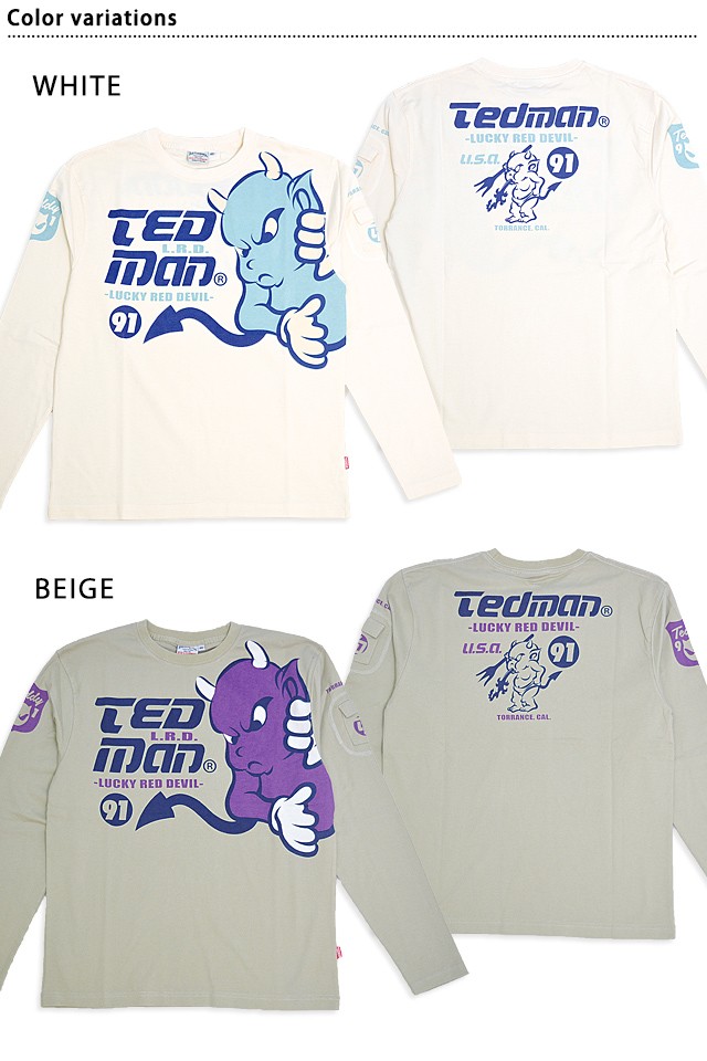 巨大テッドマンロングTシャツ TEDMAN テッドマン TDLS-360 エフ 