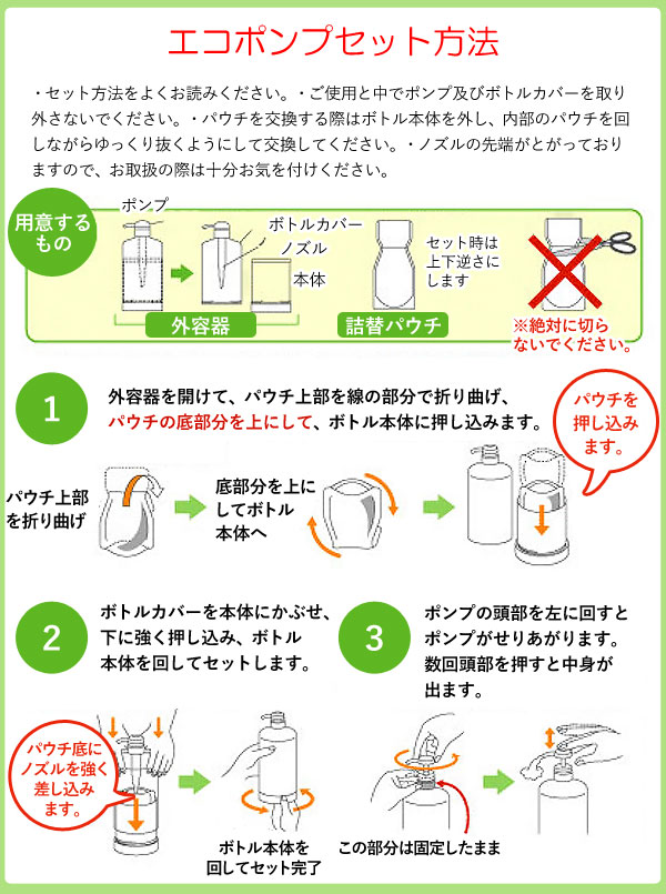 エコポンプの使い方!