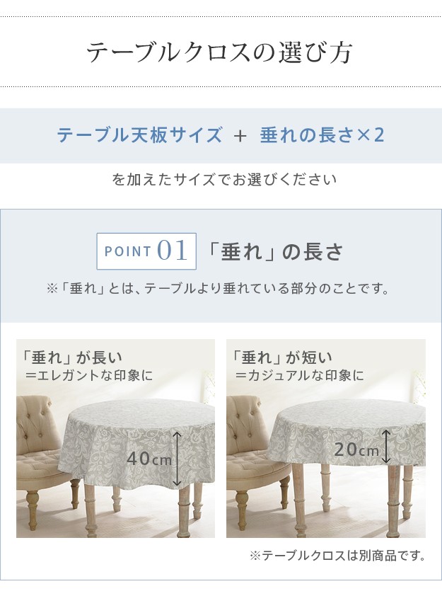 テーブルクロス プロバンス 円形 フランス製 はっ水加工