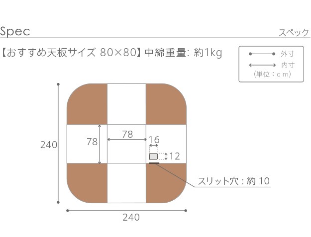 がかかりま こたつ布団 240x240cm ハイタイプこたつ テーの通販はau PAY マーケット - シルバーアクセBabySi 正方形 省スペースお手入れラクラク ダイニング こたつ用掛布団 ブランチ 80x80cmこたつ用 もりいたし