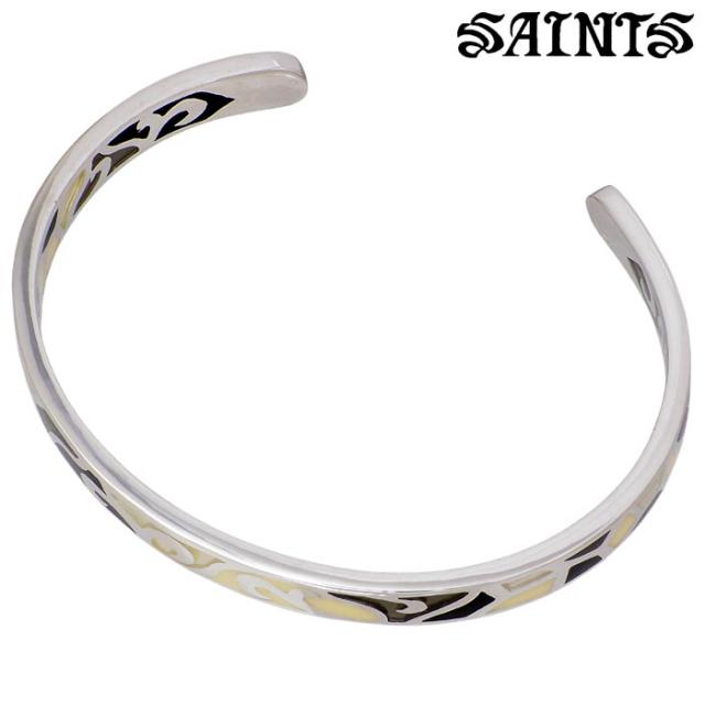セインツ SAINTS シルバー925 ペアバングル 2本セット ステンド