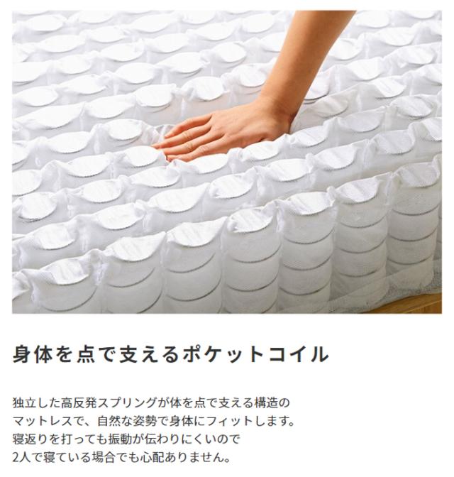 身体を点で支えるポケットコイル