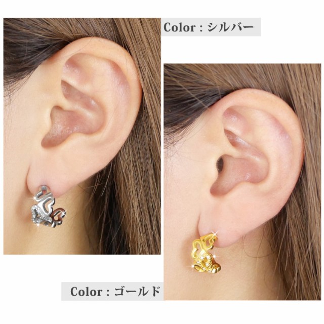 存在感◎【MEJURI】大きなふわっとしたハート型スタッドピアス 金属アレルギー対応 ステンレスピアス コネクトハートピアス