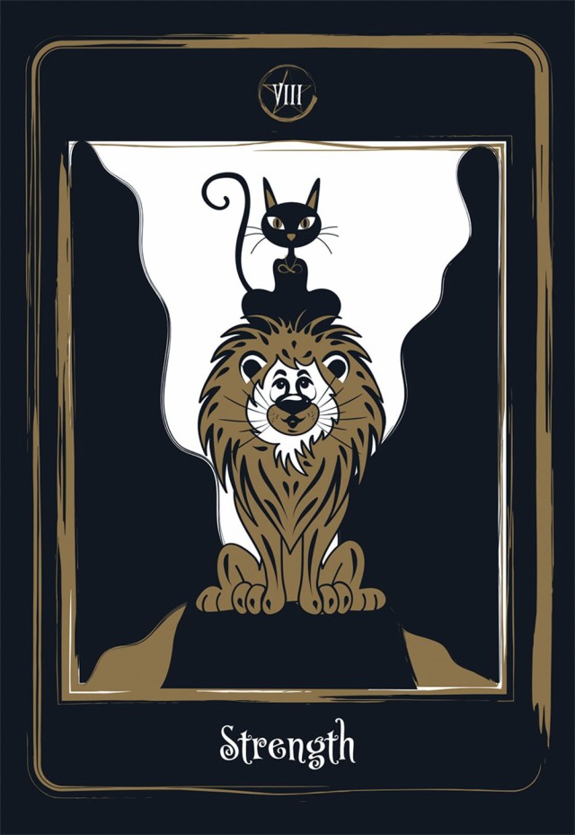 送料無料】 金の黒猫タロット gold black cat tarot / オラクル