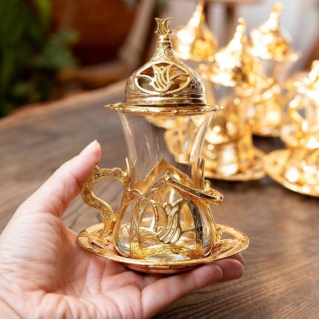 トルココーヒーカップセット☆トレイ シュガーケース 銅 トルコ製