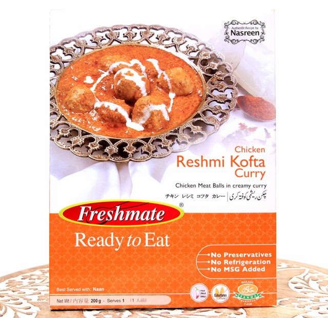 TIRAKITA　インド　コフタ　パキスタンカレー　【Freshmate】　アジアの雑貨と衣料　マーケット　鶏肉団子入のクリーミーなカレー　PAY　カレー　レトルトの通販はau　Chicken　チキン　Curry　Kofta　Reshmi　レシミ　マーケット－通販サイト　au　PAY