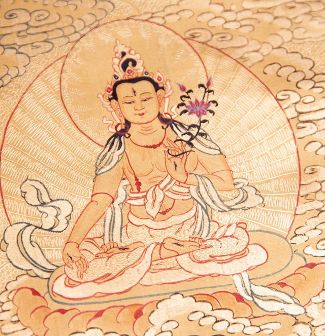 送料無料】 〔一点物〕タンカ 十一面千手千眼観世音菩薩 83cm x