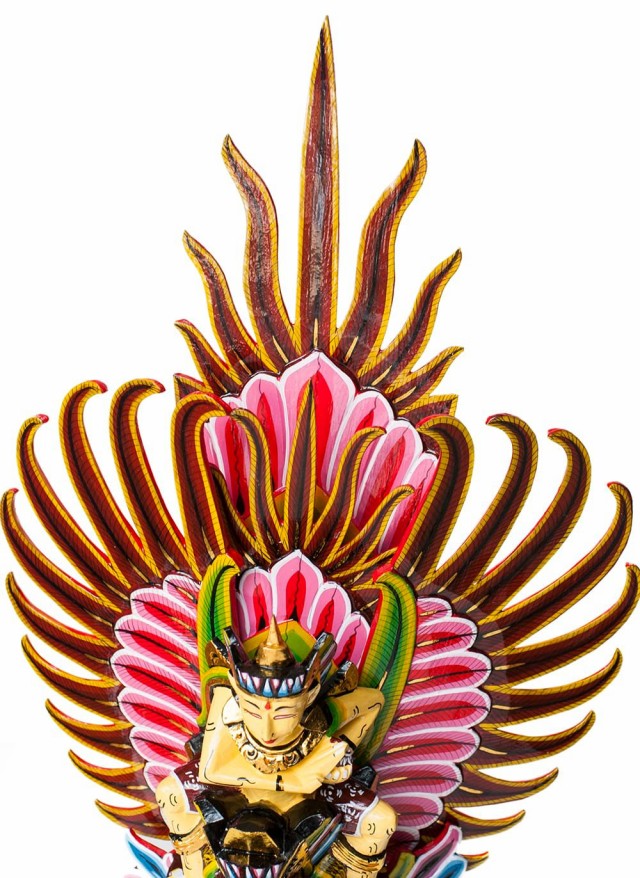 ガルーダ神　アクリル絵の具　41×41