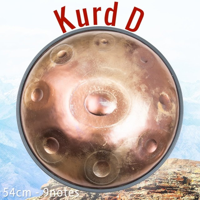 本物新品保証】 ハンドパン Handpan D Minor Kurd 9音