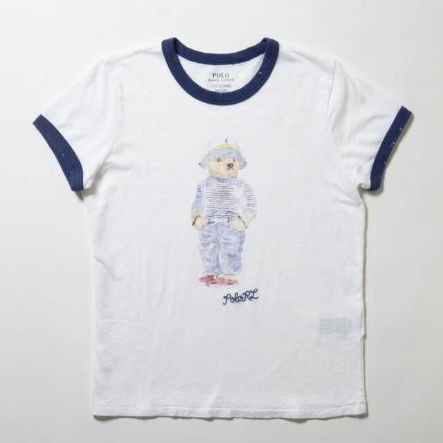 即納特典付き ラルフローレン レディース Tシャツ カットソーsサイズ Ralph Lauren 半袖 クルーネック ベアプリント Tシャツ カットソー ホワイト 送料 早者勝ち Www Iacymperu Org