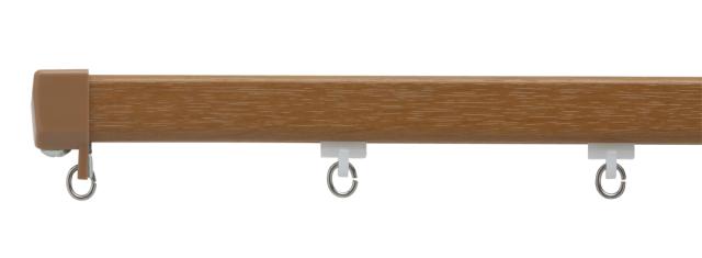 トーソー　カーテンレール【ローレット木目25】 エリートダブルセット