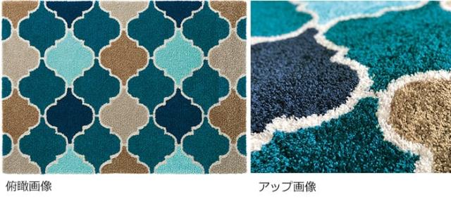 モロッコタイル柄 Tor3815 パターン デザインラグ 東リラグ モダン 約140 0cm エスニック ブルー ランタン型 通販 Sarvatrah Com