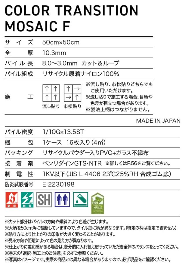 カラートランジション モザイク F