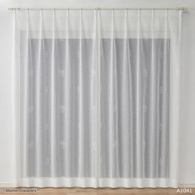 ムーミン デザインレースカーテン
