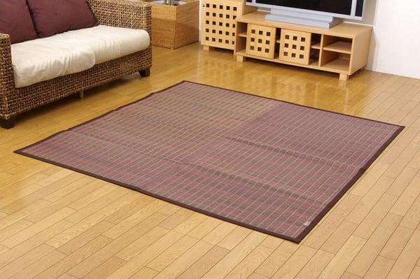 い草ラグ　鍋島(I)　花ござ　掛川織　純国産　二畳 2畳 2帖 174×174cm