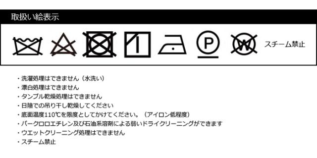取り扱い絵表示（アイロン低程度）
