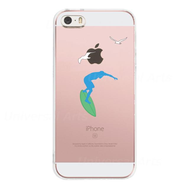 iPhone5 iPhone5s ケース クリア サーファー と カモメ スマホケース ハード スマホケース ハード 送料無料-2
