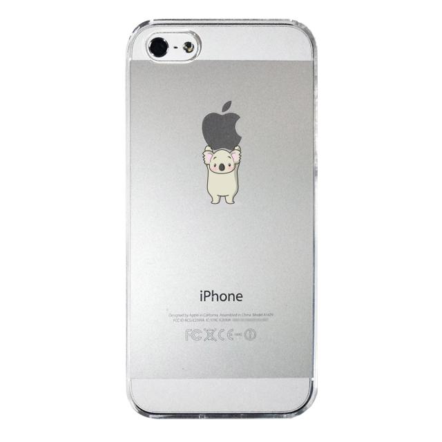 iPhone5 iPhone5s ケース クリア コアラがアップルを重量挙げ スマホケース ハード スマホケース ハード 送料無料-3