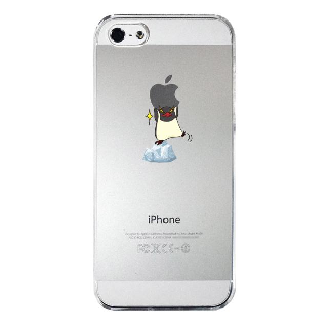iPhone5 iPhone5s ケース クリア ペンギン Appleは重い？ スマホケース ハード スマホケース ハード 送料無料-3