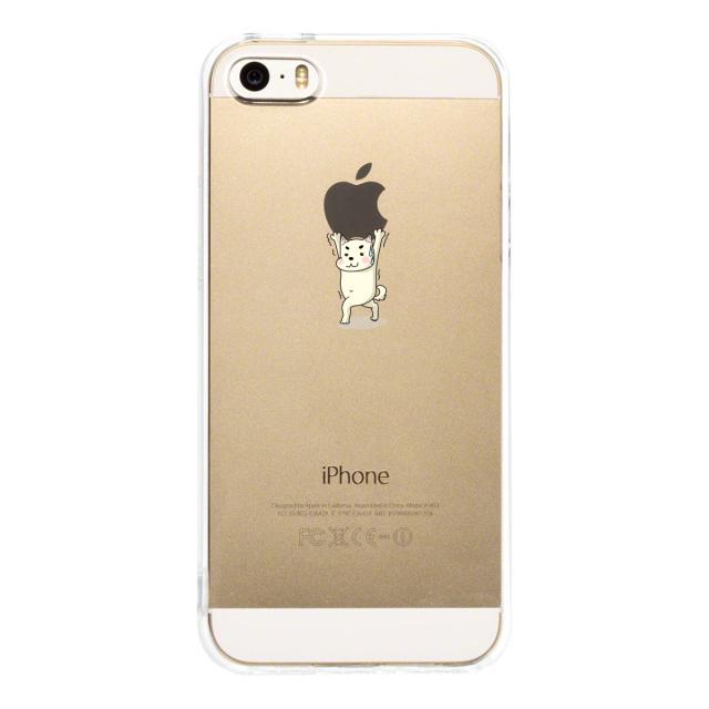 iPhone5 iPhone5s ケース クリア 犬Appleは重い？ スマホケース ハード スマホケース ハード 送料無料-2