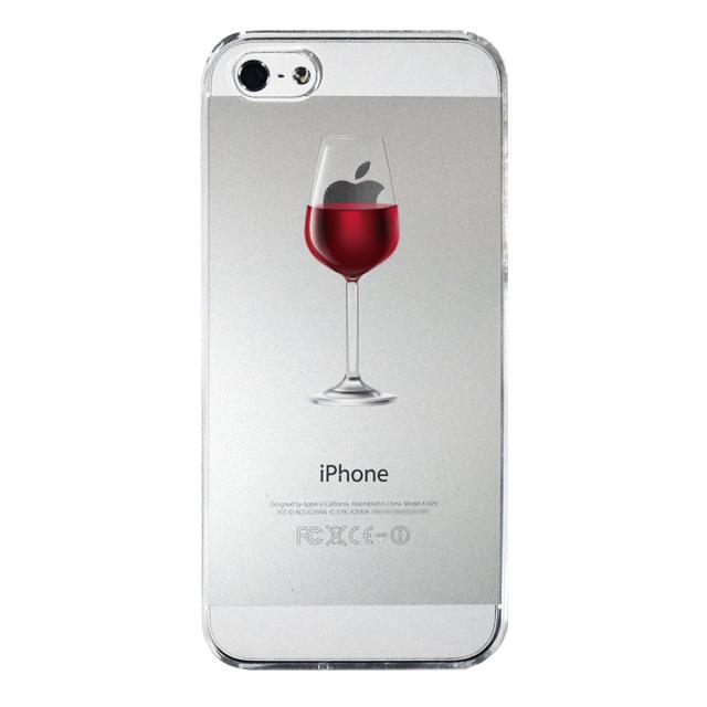 iPhone5 iPhone5s ケース クリア ワイングラス 赤ワイン スマホケース ハード スマホケース ハード 送料無料-3