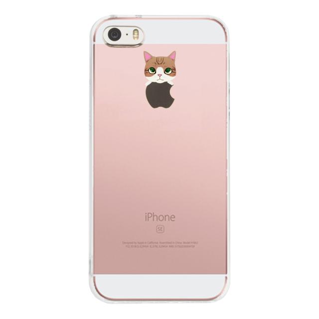iPhone5 iPhone5s ケース クリア のっかり ネコ 3 スマホケース ハード スマホケース ハード 送料無料-1