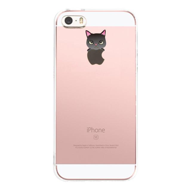 iPhone5 iPhone5s ケース クリア のっかり ネコ 1 スマホケース ハード スマホケース ハード 送料無料-1