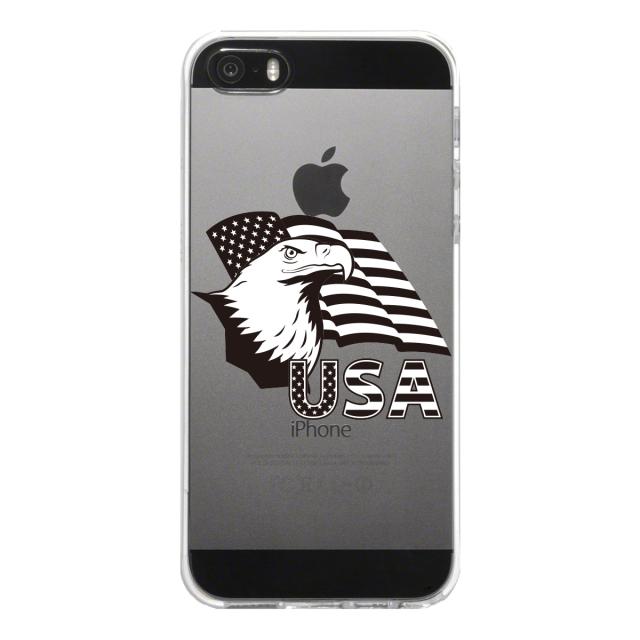 iPhone5 iPhone5s ケース クリア 白頭鷲 星条旗 スマホケース ハード スマホケース ハード 送料無料-4