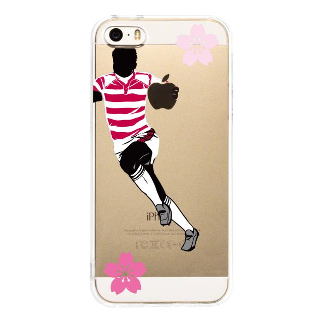 iPhone5 iPhone5s ケース クリア ラグビー さくら スマホケース ハード スマホケース ハード 送料無料-1