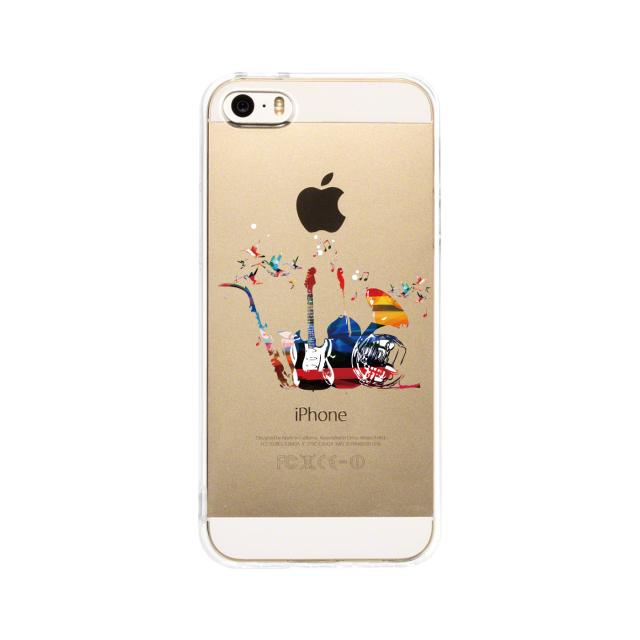 iPhone5 iPhone5s ケース クリア 楽器 たち スマホケース ハード スマホケース ハード 送料無料-2