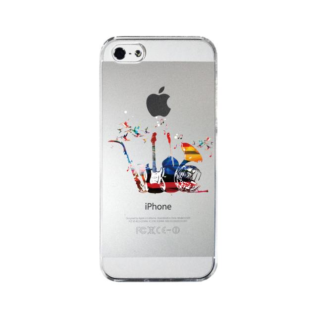 iPhone5 iPhone5s ケース クリア 楽器 たち スマホケース ハード スマホケース ハード 送料無料-3