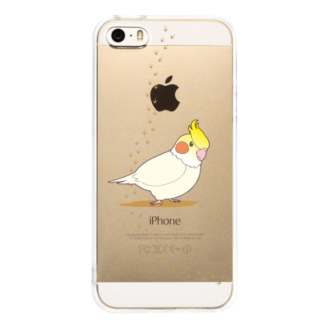 iPhone5 iPhone5s ケース クリア インコ 足跡 スマホケース ハード スマホケース ハード 送料無料-2