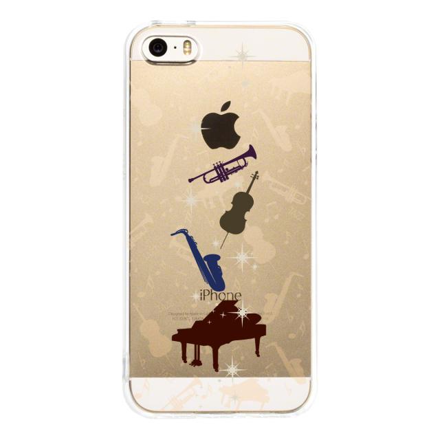 iPhone5 iPhone5s ケース クリア JAZZ 2 楽器 音符 スマホケース ハード スマホケース ハード 送料無料-2