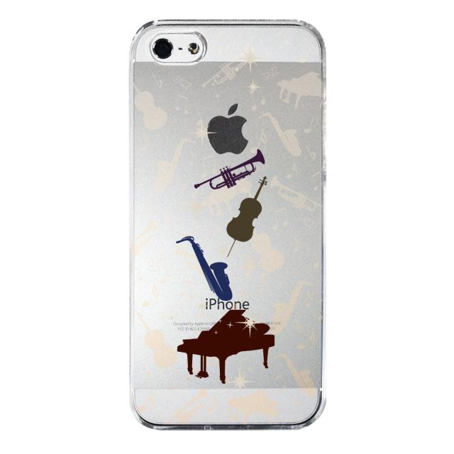 iPhone5 iPhone5s ケース クリア JAZZ 2 楽器 音符 スマホケース ハード スマホケース ハード 送料無料-3