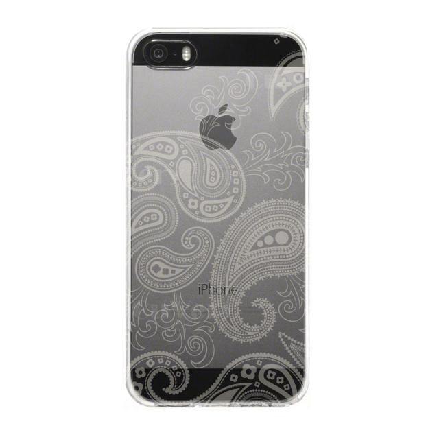 iPhone5 iPhone5s ケース クリア ペイズリー柄 ライトイエロー スマホケース ハード スマホケース ハード 送料無料-4